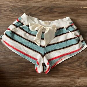 Abercrombie & Fitch Multicolor Striped Athletic Shorts